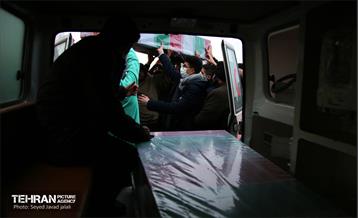 مراسم تشییع دو شهید گمنام در منطقه 22