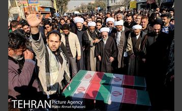 تشییع و تدفین دو شهید گمنام در بوستان گلزار منطقه 17 16