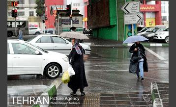 بارش باران پاییزی در تهران 10
