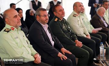 آیین کلنگ زنی ساخت سومین کلانتری منطقه هشت