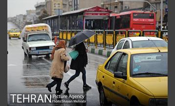 بارش باران پاییزی در تهران 8