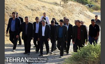 بازدید رئیس شورای شهر تهران از بوستان جنگلی چیتگر 9