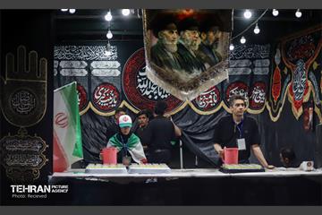 مواکب پذیرایی از زائران رهبر شهید در مراسم وداع