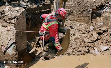 گل روبی و عملیات جست و جوی مفقودین سیل منطقه کن