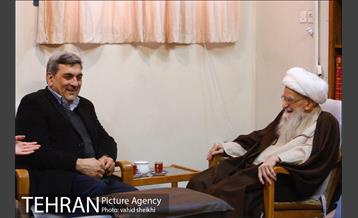 دیدار شهردار تهران با آیت الله العظمی صافی گلپایگانی 3