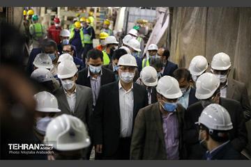 بازدید شهردار تهران از کارگاه ساخت ایستگاه متروی حرم عبدالعظیم 24