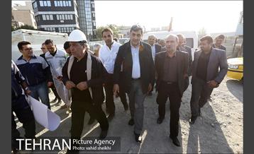 بازدیدشهردار تهران از پروژه های زیرگذر گیشا و استاد معین 1