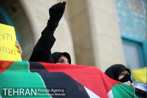 تجمع دانشجویی و مردمی در حمایت از مردم فلسطین 9