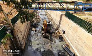 ترمیم و مرمت کانال سرخه حصار در شرق تهران 25