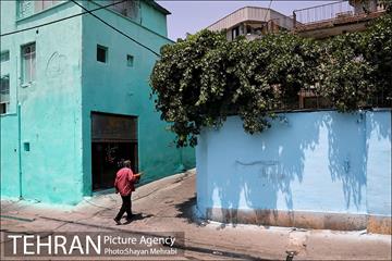 دیوار های رنگی محله هرندی 14