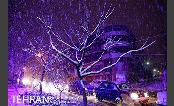 بارش برف در تهران  7