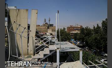 رفع خطر طبقه سوم پاساژ 102 در خیابان امام خمینی(ره)  3