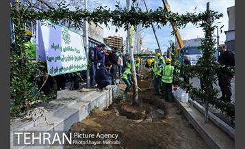 آیین کاشت 40 اصله درخت، به مناسبت چهلمین سالگرد انقلاب اسلامی باحضور شهردار تهران 28