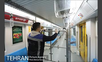 آغاز عملیات ضدعفونی کردن مترو تهران 13