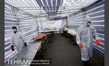 تطهیر و تدفین جانباختگان کرونایی در بهشت زهرا(س) 22