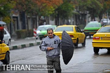 بارش باران پاییزی در تهران 5