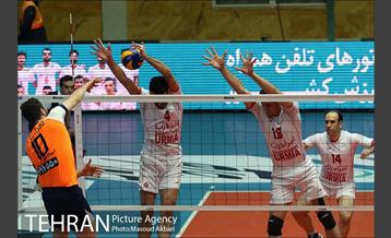 دیدار تیم‌های والیبال سایپا تهران و شهرداری ارومیه