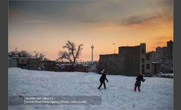 محله ده ونک در روزهای برفی تهران 15