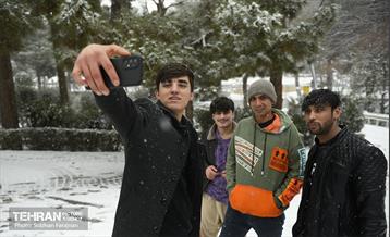 روز برفی تهران 17