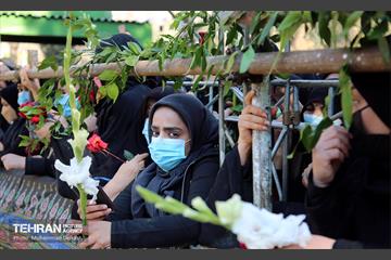 تشییع دو شهید گمنام در منطقه 15