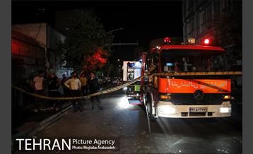 آتش‌سوزی ساختمان چهار طبقه در خیابان فخر رازی 5