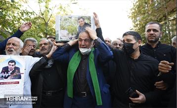 مراسم وداع با پیکر مطهر شهید عملیات تروریستی حرم شاهچراغ (ع) 6