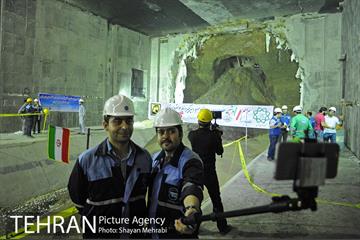 مراسم ورود ماشین حفاری(TBM) به ایستگاه مترو امیرکبیر در خط 6 متروی تهران 32