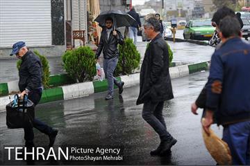 بارش باران پاییزی در تهران 9