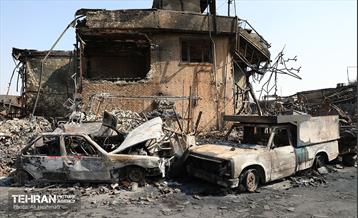 بازار آهن شآداباد پس از آتش سوزی 32