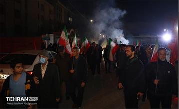 یادمان شهدا در محل تجاوز آمریکایی-صهیونیستی به ساختمان‌های مسکونی 21
