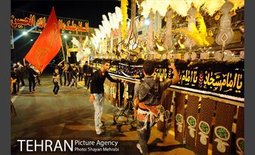 مراسم عزاداری حسینی در خیابان رودکی 12