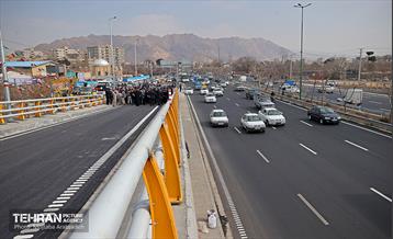 آیین افتتاح تقاطع غیر همسطح شهید آوینی 1