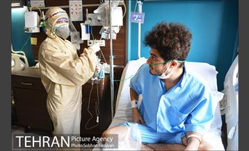 بخش بیماران کرونایی بیمارستان شهید هاشمی نژاد 8