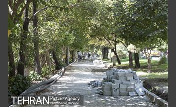 بازسازی سنگ فرش های بلوار کشاورز‎ 11