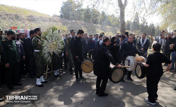 تشییع پیکر پاک و مطهر شهید گمنام در فدراسیون تیراندازی 23