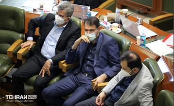 مراسم تودیع پیروز حناچی، شهردار سابق تهران در صحن شورای اسلامی  27