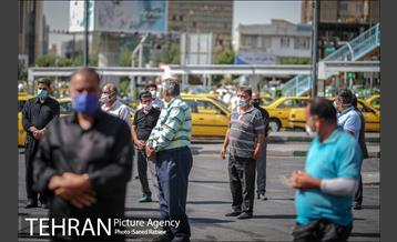 تکیه سیار عزای حسینی در پایانه تاکسیرانی سازمان آب 20