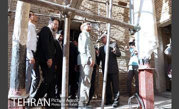 بازدید شهردار تهران از روند بازسازی و مرمت خانه باغ اتحادیه 28