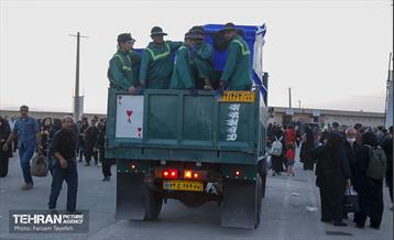 خدمات رسانی شهرداری منطقه 5 در پایانه مرزی مهران 8