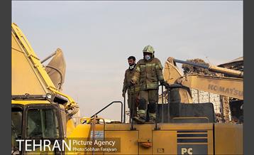 غروب روز هفتم پلاسکو با پیکر 8 آتش نشان 15