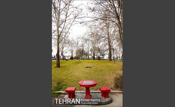 پارک ملت دریک روز زمستانی 1