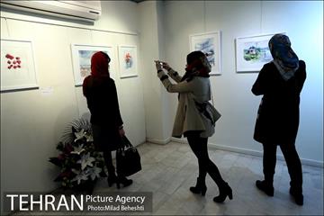 نمایشگاه گروهی نقاشی آبرنگ با عنوان ترنم خیال در گالری نهاوند‎ 12