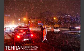 بارش برف در تهران  6