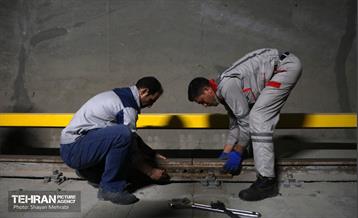 تست گرم بخش شمالی خط ۶ مترو تهران 9