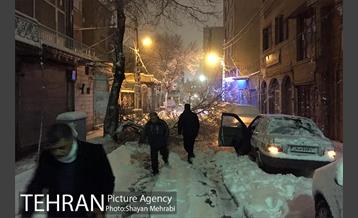 صبح برفی تهران 16