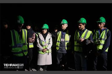 بازدید دانشجویان از پروژه ایستگاه مترو تختی 31