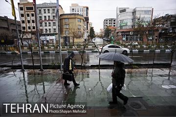 بارش باران بهاری در تهران 13