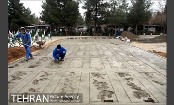 آماده سازی قطعه 50 برای شهدا آتش نشان 1