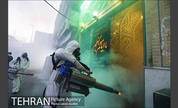 آئین رونمایی از تجهیزات جدید سازمان آتش نشانی پایتخت در ضدعفونی اماکن عمومی 8