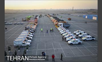 مانور عملیات برف روبی شهرداری منطقه 19